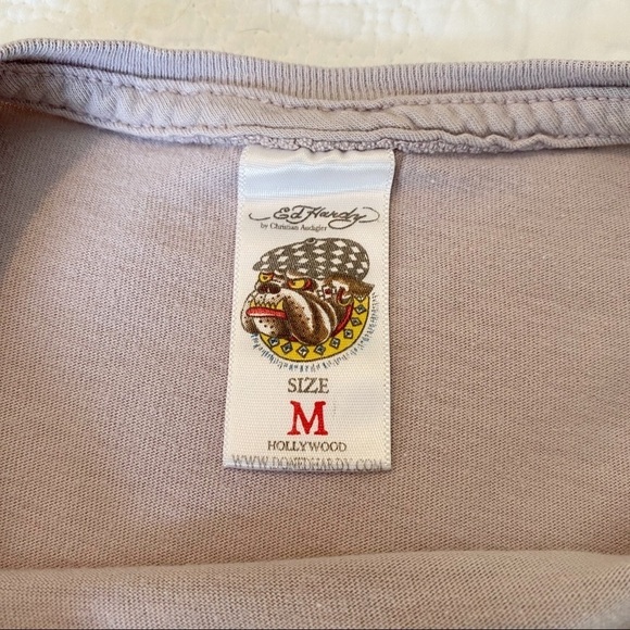 Ed Hardy by Christian Audigier Graphic Bird and Flower Tee T Shirt - Medium - Picture 7 of 13